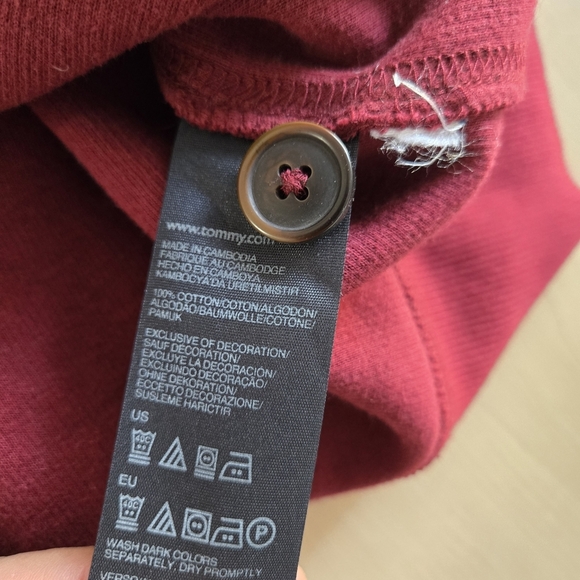 Tommy Hilfiger Raspberry Red Collar Sweater - Picture 9 of 13